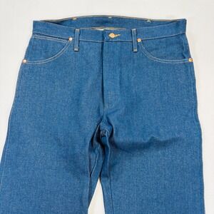 Wrangler Mens 35x32 Cowboy Cut Original Fit Jeans Blue Denim High Rise
